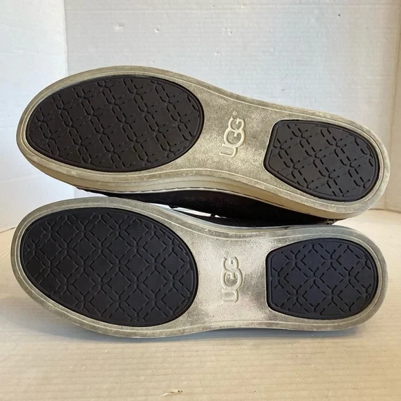 UGG Blaney Crystals Brown Leather Ankle Booties Fashion Sneakers Size 7.5 Comfy - Picture 12 of 15